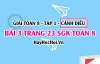 Giải bài 3 trang 23 Toán 8 Tập 1 SGK Cánh Diều